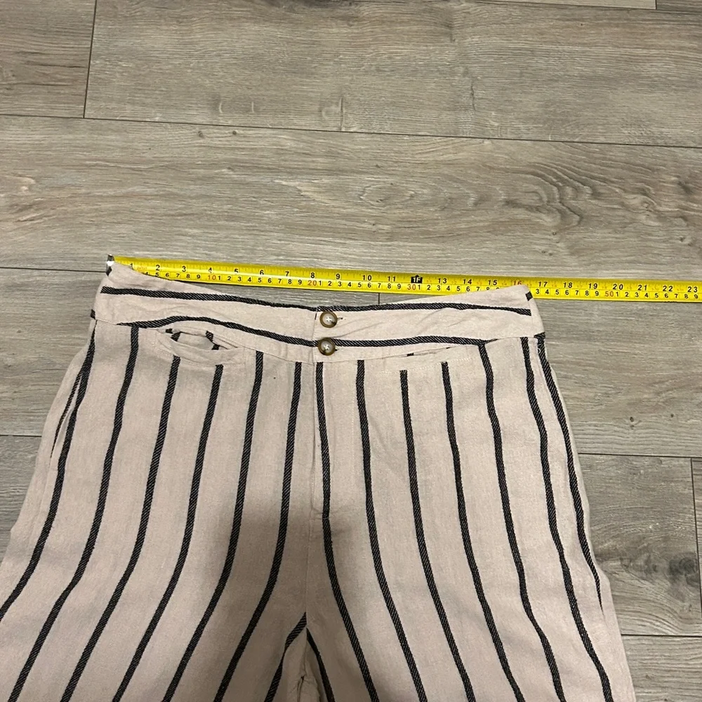 NWT Tahari Black and White Striped Wide Leg Pants - Picture 10 of 14
